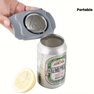 [Ergonomic Can Opener] Ergonomic 1pc Manual Can Opener | Smooth Edge Safety Design No Sharp Cuts Portable Tool for Beer Cans