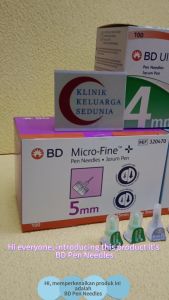 (Loose) BD 4mm 5mm 6mm UltraFine Pro Plus 31G 32G Micro-Fine Microfine Ultra-fine Insulin Pen Needles 新优锐微细胰岛素笔针