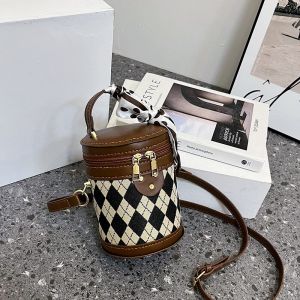 Bucket Bag DIY Handmade Woven Bag Homemade Material Bag Fashion Shoulder Messenger Bag Hand-Made Bag for Girlfriend Girlfriends