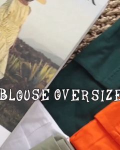 Baju Wanita Terbaru BASIC OVERSIZE TOP BLOUSE HS Bahan KAOS KATUN COMBED 24 S Blus Wanita Kekinian