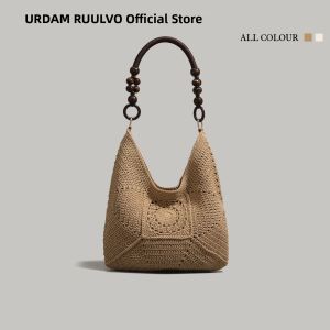 URCDN RDALVO | High-Quality Woven Large Capacity Beach Commuter Tote