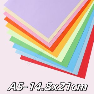 100pcs Colored Printer Paper 10 Colors Kids DIY Crafts Double Sides Solid Color Folding Paper School Art & Home Decor Supplies