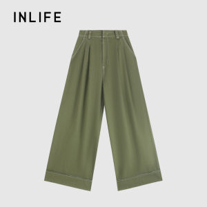 INLIFE | Retro Casual High-Waist Straight Loose Jeans