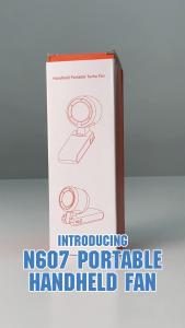 [New Arrival] Portable Handheld Fan N607 with 5 Speeds 7W 180° Foldable Type-C Charging & 12h Battery Life 暴风冷风扇
