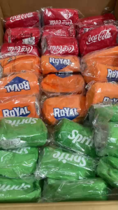 Coca Cola Royal Sprite Set 7 Eleven Bag Charm Tote Bag Limited Edition Authentic