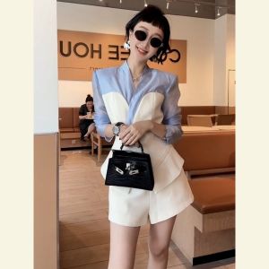 SHANGSHA | Elegant White Summer Business Suit