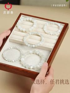 QINGXIANGTAI | Natural Sri Lanka Cats Eye Moonstone Collectible Women Bracelet