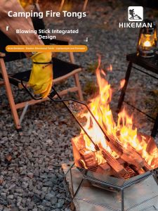 HIKEMAN | Multi-functional Campfire Tongs Heat-resistant Handle Non-slip