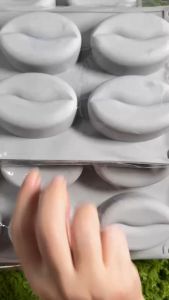 แม่พิมพ์ซิลิโคน เมล็ดกาแฟ 6 ช่อง 90g 5.5x8x3 cm 002509