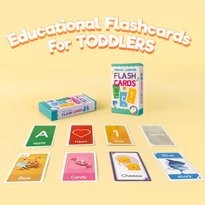 【SG Stock】Kids Educational Flash Cards Set Alphabet Number Shape & First Words Learning Cards