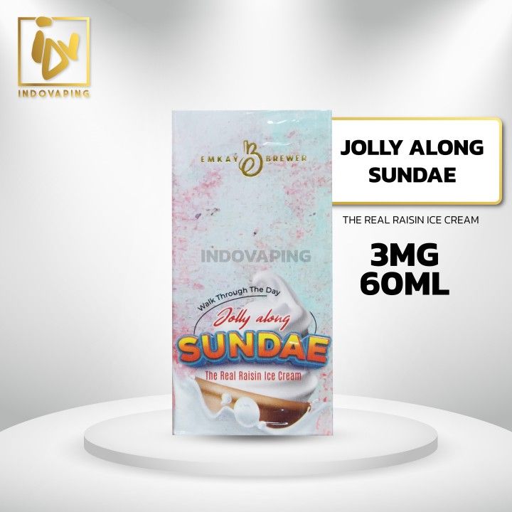 JOLLY ALONG SUNDAE 3MG 60ML BY EMKAY BREWER - CUKAI 2022