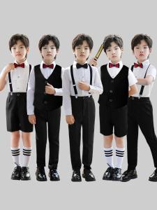 เด็ก ทางการ ชุดเครื่องแต่งกาย ชุดเอี๊ยม สําหรับการแสดงเปียโน Chorus Recitation โรงเรียนอนุบาล Graduation Show Floral Pageant