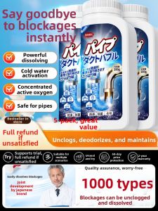 PISSA | Strong Unblocker Drain Cleaner for Toilet Kitchen Grease Removal and Odor Elimination Liquid
