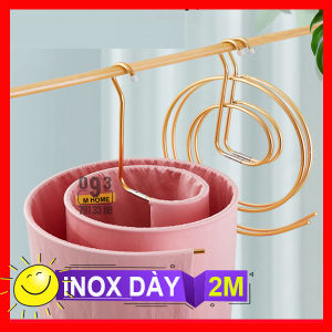 Sào Phơi Đồ Vòng Cung Inox Móc Treo Quần Áo