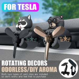 For Tesla vent car decorations No perfume DIY fragrance rotating propeller outlet ornaments aroma diffuser Model 3/Y accessories