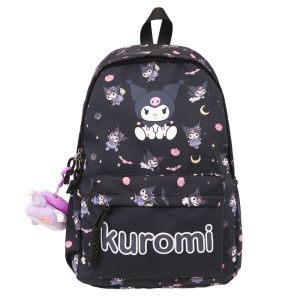 Kids Lightweight School Backpack for Primary and Middle School Students Large Capacity Cartoon Animation Patterned Nylon Cloth Double-Strap Design