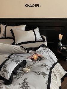 Luxury High-end High-count 4-piece Bed Set Cotton