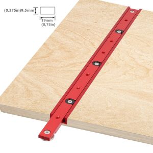 1 Hợp Kim Nhôm MITRE Theo Dõi Thanh Cho Gỗ T-Khe Cắm Cưa Bàn Router Đo Cần Thợ Mộc DIY Thanh Trượt Máng Đường Sắt