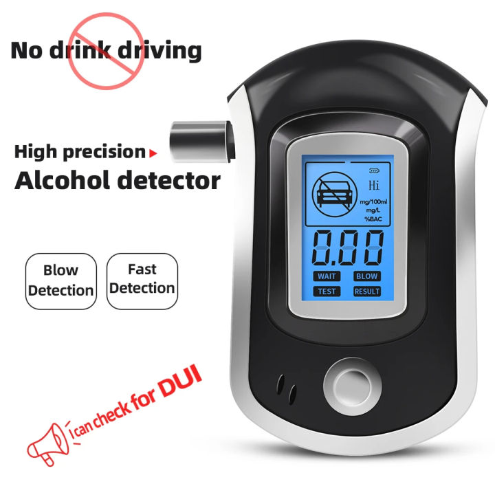 AT6000 Professional Alcohol Detection Breathalyzer Digital Alcohol ...