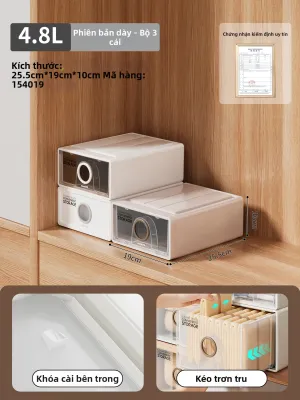 CHAHUA | Tủ Đựng Quần Áo Ngăn Kéo Nhựa Trong Suốt