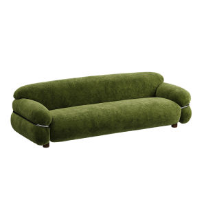 Vintage Style Sofa Bedding Steel Ring Design Simple Straight Line Chenille Fabric Living Room Furniture Designer Creation