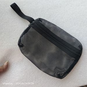 Tas Pouch Bag Jaring - Tas Makeup / Tas Koin - Tempat Alat Mandi Traveling