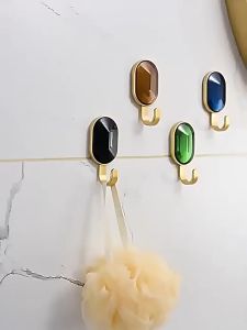 5PCS Light Luxury Hook Exquisite Simplicity Nordic Traceless Adhesive Door Hook Bag Hanger Hook
