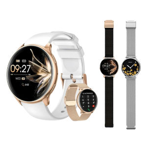 Smart Watch for Women 1.20" Fitness Watch with HR/BP/SpO2 Monitor Female Cycle Tracking IP67 Waterproof for Android & iPhone