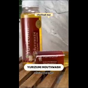 [ BPOM ] Yurizumi Mouthwash Apple Mint Probiotik Obat Kumur Perontok Plak Karang Gigi Penyegar Nafas