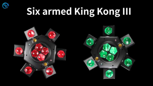 Lampu Disko Moving Spider 10X10W Fullcolor Bee Eye Effect Rg Laser Show Six Arm Cyclone Light