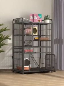 Cat Cage Large Sangkar Kucing Besar 2 Tingkat 4 Level Pets Cages Cat House Indoor Dog Cage Villa Platform Rumah Kucing Cat Cage Two Floors Four Floors Large Free Space Wholesale Cat Cage Luxury Cat House Cat House Cat Nest Cat Climbing Frame