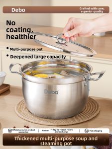 DEBO | Stainless Steel Multipurpose Soup & Steam Pot