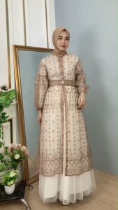 Yesaya - Outer Sheer Floral Kekinian Auto Cantik Buat Kondangan & Wisuda Model 26380