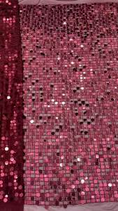 Wholesale Luxury African Lace Fabric Gold Beaded French Mesh New African Fabrics 2026 Sequins Tulle Lace Fabrics For Sewing