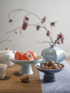 Đĩa Đựng Trái Cây Bằng Gốm Cao Cấp Phong Cách Trung Hoa Cổ Điển Đĩa Đựng Hạt Đĩa Đựng Trà Đồ Trang Trí Nhà Cửa Đồ Dùng Gia Đình