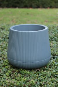 กระถาง 9" มินิมอล ลายเส้นตรง