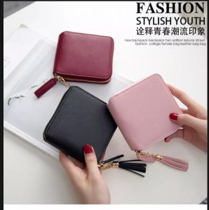DOMPET WANITA MINI PENDEK/DOMPET LIPAT WANITA KOIN/TAS BAHU SEMPANG PANJANG WANITA/DOMPET LIPAT RUMBAY/BISA COD.