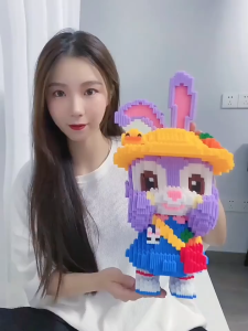 Blok Binaan 星黛露背包积木益智玩具 Stella Lou Building Block 儿童益智拼装玩具卡通模型摆件 Cute Cartoon Block Micro Bricks Toy