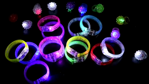 LED Glowing flashing bar bracelet concert carnival party 8 Colors Pen Lights LED Bubble Ring Cheer Light