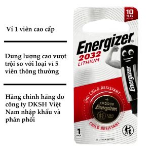 Combo 2 Vỉ Pin CR2032 Cmos Energizer Lithium 3V (1 vỉ 1 viên) chính hãng