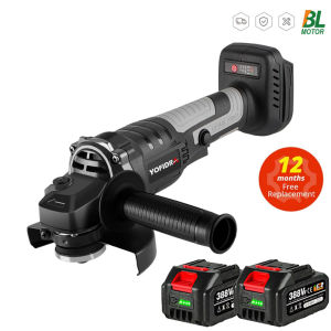 （free gift）125MM Brushless Angle Grinder For Makita 18V Battery M14 3 Gears Metal Wood Cutting Polishing Derusting Power Tool Without battery