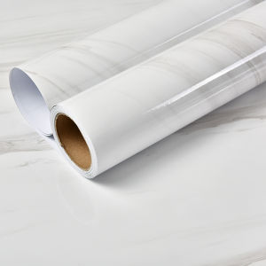 สติ๊กเกอร์ติดผนังลายหินอ่อนกันน้ำกันความชื้นวอลล์เปเปอร์ติดด้วยที่สำคัญ สำหรับห้องน้ำในครัว