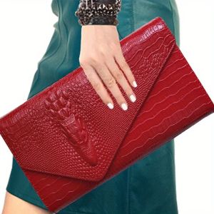 Túi Xách Nữ Cỡ Lớn In Họa Tiết Da Cá Sấu Kiểu Dáng Thời Trang Đeo Chéo/vách Vai Có Ngăn Phụ Bên Trong Thích Hợp Cho Công Việc.