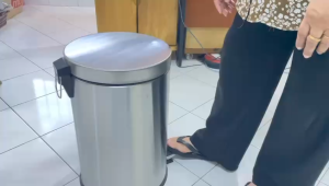 [HEAVY DUTY] AIMER Stainless Steel Dustbin (Round)