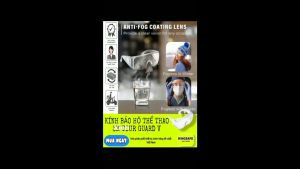 KÍNH BẢO HỘ KIỂU DÁNG THỂ THAO 3M TOUR-GUARD V CHỐNG BỤICHỐNG ĐỌNG SƯƠNGCHỐNG VĂNG BẮN ĐEO NGOÀI KÍNH CẬN ( 1 CÁI )
