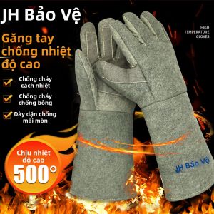 JIAHU | Găng Tay Bảo Vệ Chống Nóng Chống Cháy Chống Mài Mòn