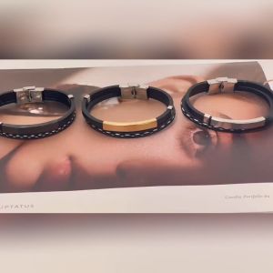 Gelang Kulit Kepang Gelang Hadiah Gesper Besi Anti Karat Gelang Fashion Pria Panjang Disesuaikan