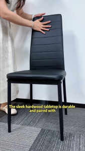 AIODIY Dining Chair Simple Chair Iron Art Household Negotiation Restaurant Hotel Stool Lounge Chair