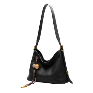 Durable Tanned Cowhide Womens Underarm Bag Small Size Crossbody Shoulder Bag Super MercyLazy Style Commuting Bag Soft Shape