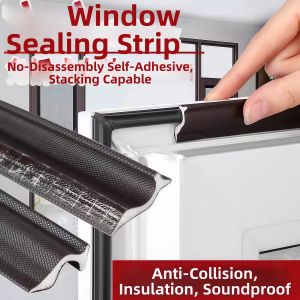 NAIFUNA | Self-Adhesive Soundproofing Seal Strip For Doors and Windows